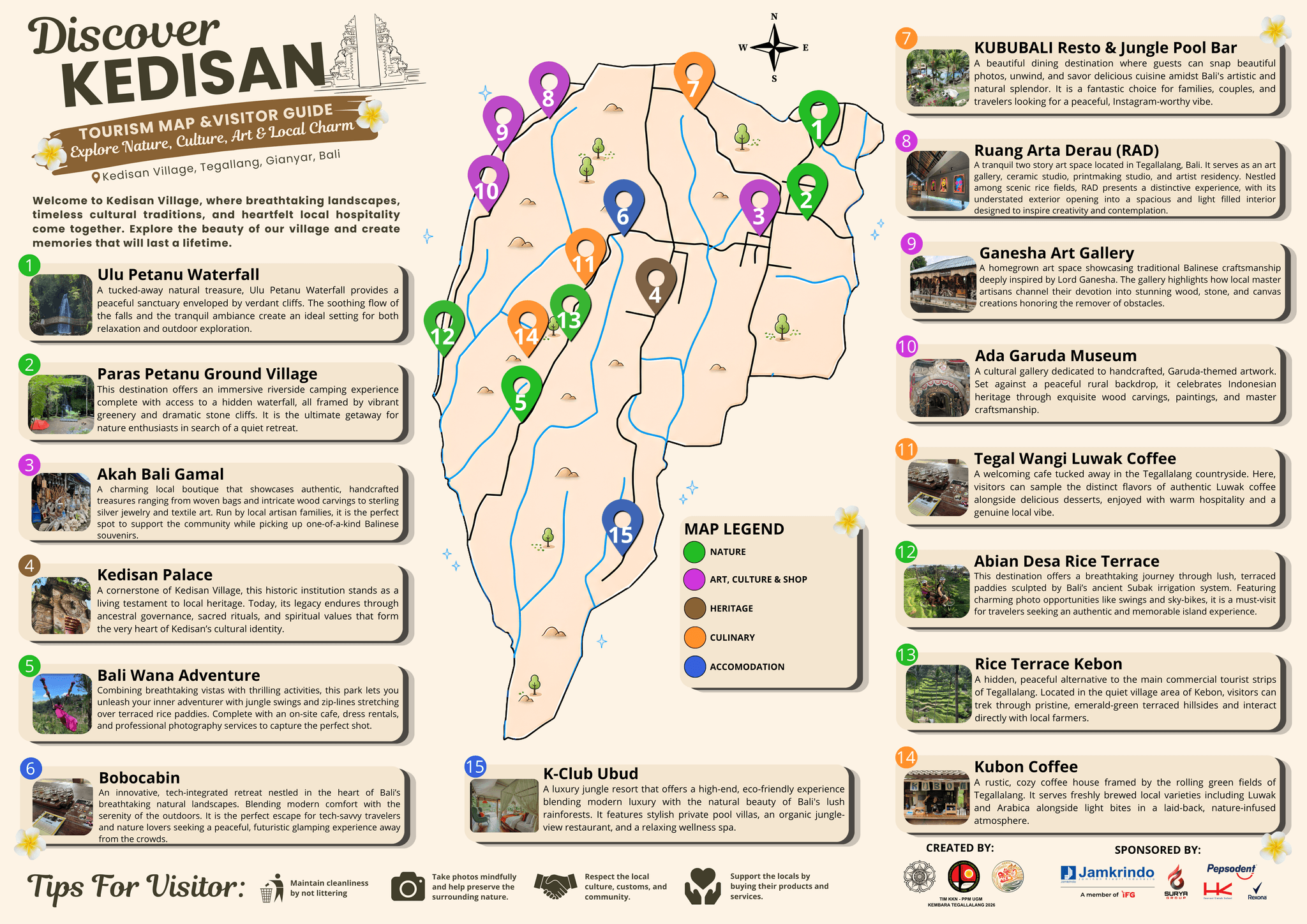 Peta Persebaran Titik Wisata